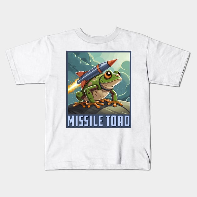 Missile Toad Square Kids T-Shirt by Wright Art